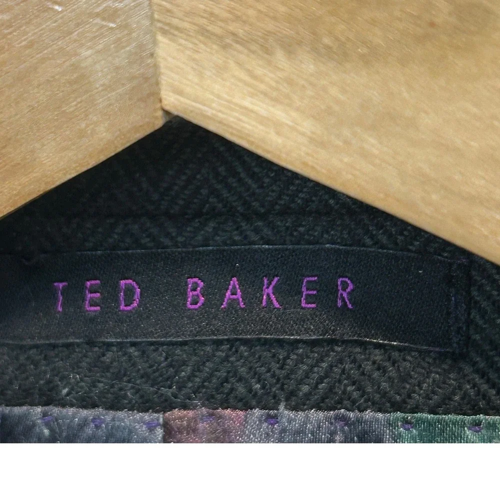 Ted Baker Endurance STALJAK Gray Wool Cashmere Blazer Jacket 42R